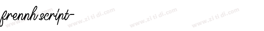 frennh script字体转换